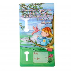 Ложка чайная на открытке с гравировкой «Лилия» - Фото 1