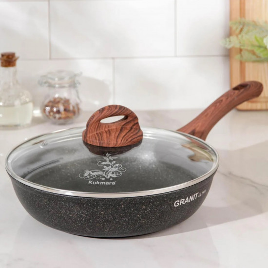 Сковорода с крышкой «Granit ultra»