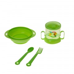 Набор детской посуды «Малышка» (4 предмета), цвета в ассортименте - Фото 1