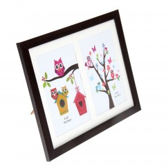 Фоторамка пластик «Махагон»  на 2 фото с паспарту, 10 х 15 см - Фото 3