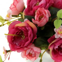 Композиция в горшочке с лозой «Розы», цвет в ассортименте - Фото 1