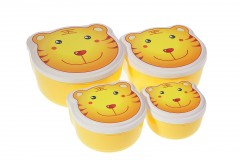 Набор контейнеров 4 в 1 «Зверята», в ассортименте - Фото 2