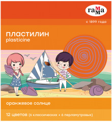 Пластилин восковой «Оранжевое солнце» - Фото 1