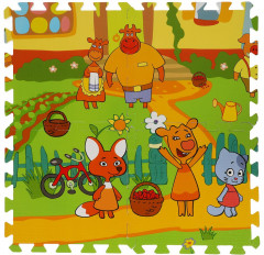 Коврик-пазл «Оранжевая корова» - Фото 1