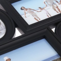 Фоторамка на 4 фото черная 10 х 15 см, 9 х 9 см, 6,5 х 9 см - Фото 2