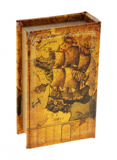Сейф-книга кожа «Морской круиз»