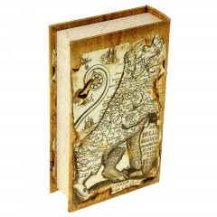 Сейф-книга шёлк «Львиная карта» 21 х 13 х 5 см - Фото 1