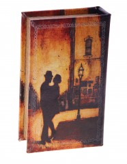 Сейф-книга кожа «Танец под фонарями» - Фото 1