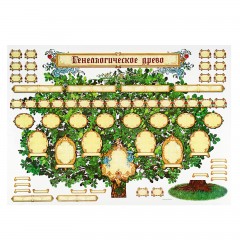 Наклейка с рамками для фото «Генеалогическое древо» - Фото 3