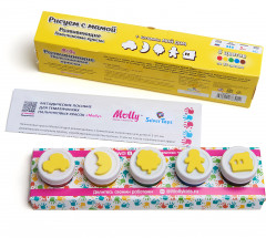 Краски пальчиковые со штампиками «Мой дом» - Фото 1