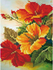 Мозаика алмазная «Огненные оттенки» - Фото 1