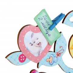 Фоторамка дерево Родословное «Самый счастливый» мальчик - Фото 6