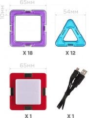 Магнитный конструктор «Neon Led set» - Фото 7