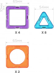Магнитный конструктор «Basic Plus 14 set» - Фото 4