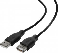Кабель 2E USB 2.0 AM/AF - Фото 1