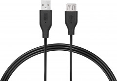 Кабель 2E USB 2.0 AM/AF - Фото 3