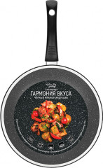 Сковорода-вок с крышкой «Черный мрамор» - Фото 5