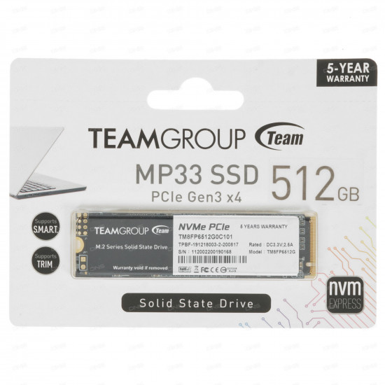 SSD накопитель Team Group MP33 M.2 PCIe