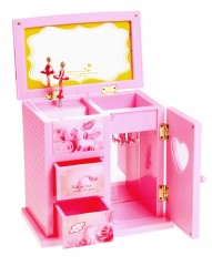 Шкатулка музыкальная «Розовый шкафчик с сюрпризами» - Фото 1