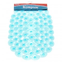 Коврик для ванны силиконовый «Ракушки», 38 х 68 см, цвет в ассортименте - Фото 1