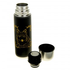 Термос «Волк» с золотым тиснением, 350 мл - Фото 2