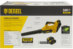 Воздуходувка аккумуляторная Denzel RB180-36 - Фото 6
