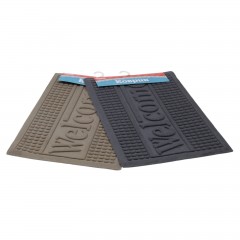 Коврик придверный «Welcome», без окантовки, цвет в ассортименте - Фото 1