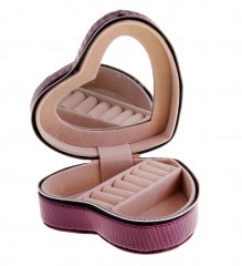 Шкатулка «Сердце фиолетовое на замочке» - Фото 1