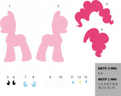 Игрушка из фетра «My Little Pony. Пинки Пай» - Фото 6