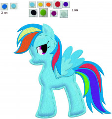 Игрушка из фетра «My Little Pony. Рэйнбоу Дэш» - Фото 1