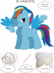 Игрушка из фетра «My Little Pony. Рэйнбоу Дэш» - Фото 6
