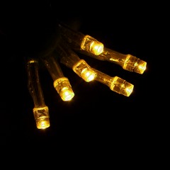 Гирлянда «Бахрома», 2,4 х0,6 м, LED-120-220V, желтый - Фото 4