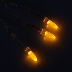 Гирлянда «Бахрома» Игла, 1,2х0,6 м, LED-60-220V, золотой - Фото 4