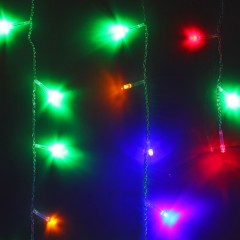 Гирлянда «Бахрома», 5,2х0,6 м, УМС вилка, LED-299-220V, мультицвет - Фото 4