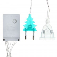 Гирлянда «Занавес», 2х1,5 м, УМС вилка, LED-360-220V, зеленый - Фото 2