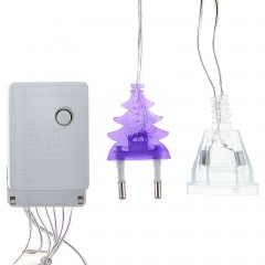 Гирлянда «Занавес», 2х1,5 м, УМС вилка, LED-360-220V, фиолет - Фото 2