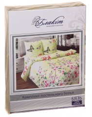 Комплект постельного белья «Цветение сакуры» (арт. 3916, семейный, бязь, 2 наволочки 70х70, простыня 220х240) - Фото 1