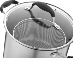 Кастрюля с крышкой со вставкой для фритюра  «Belle Selection» - Фото 4