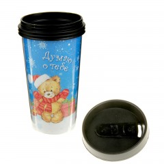 Термокружка «Думаю о тебе» 400 мл - Фото 2