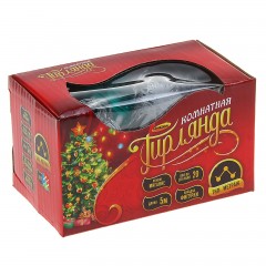 Гирлянда «Метраж», 5 м с насадкой «Ежики», LED-20-220V, мультицвет - Фото 1