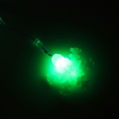 Гирлянда «Метраж», 5 м с насад. «Снежинка малая матовая», LED-20-220V, красный-зеленый/красный-синий - Фото 4