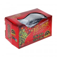 Гирлянда «Метраж», 5 м с насадкой «Кубик тающий», LED-20-220V, красный-зеленый/красный-синий - Фото 1