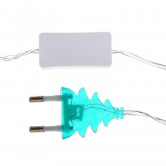 Гирлянда «Метраж» с насадкой «Мишка» 5 м, LED-20-220V, красный-зеленый/красный-синий - Фото 2