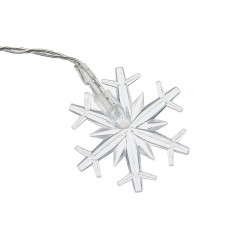 Гирлянда «Метраж» с насадкой «Снежинки большие» 3 м, LED-20-3,6V, красный-зеленый/красный-синий - Фото 2