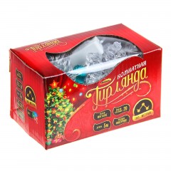 Гирлянда «Метраж» с насадкой «Морская звезда» 5 м, LED-20-220V, красный-зеленый/красный-синий - Фото 1