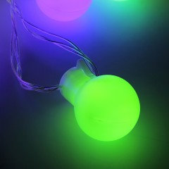 Гирлянда «Метраж» с насадкой «Большие шарики 5 см» 6 м, LED-20-220V, мультицвет - Фото 5