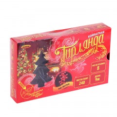 Гирлянда «Метраж» 9 м, 240V ламповая, мультицвет - Фото 1