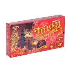 Гирлянда «Метраж» 15 м, 400 ламп, 220V, мултицвет - Фото 1