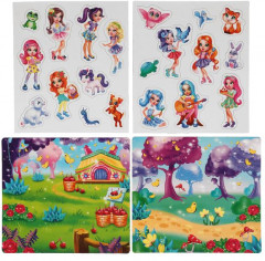 Игра настольная на магнитах «Лесные волшебницы. Волшебный лес» - Фото 1