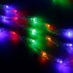 Гирлянда «Дождь» 2х1,5 м, LED-400-220V, мультицвет - Фото 4